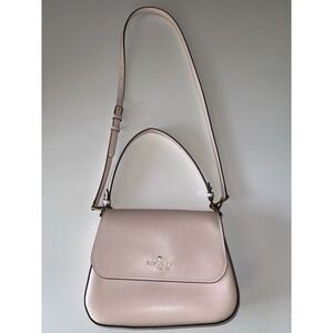 Kate Spade New York Crossbody Shoulder Bag Pink Leather Satchel Purse